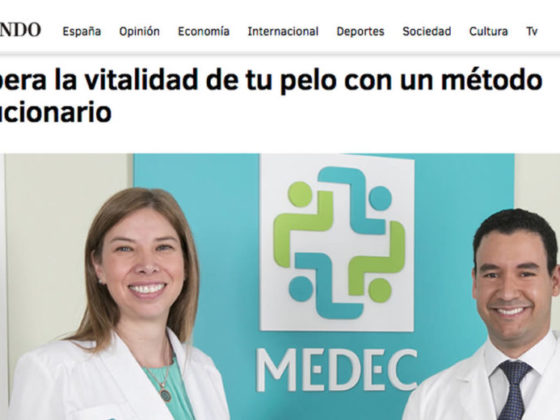 La Dra. Laura Caicedo portada del diario El Mundo